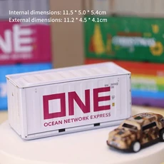 새로운 컨테이너 미니 철제 박스 소형 모델 수납 창의적인 데스크탑 장식 랙 다기능 금속, 01 11.5x5x5.4cm, 08 A4