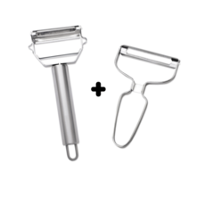 韓式削皮器2IN1刨絲器不鏽鋼削皮器組, 單色