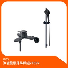 OVO 京典衛浴 沐浴龍頭升降桿組 Y8582 工業風, 1個