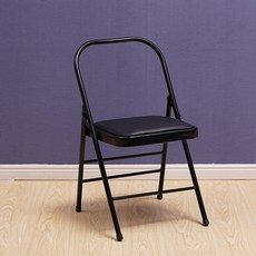 요가 필라테스 접이식 보조 의자 PU소재 다기능 허리 교정용 스트레칭 홈트용 실내 운동기구, 1개, F_삼각형 빔 블랙