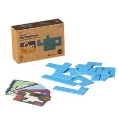 EDX 비지플레이 펜토미노 입체블록 도형만들기 유아수학교구, 1세트