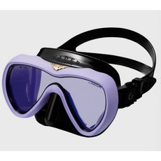 游龍潛水 2025 GULL VADER FANETTE MASK UV420 潛水面鏡 單面鏡 (女款), Rubber Purple