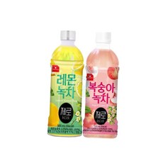 웰그린 스위츠제로 500ml 복숭아녹차 12입+레몬녹차 12입 총24입 coc+242Yb, 1, 12