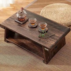 다다미테이블 원목 찻상 접이식 탁자 티테이블 좌식, 50x30x20cm, A