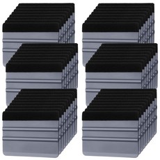 Lasnten 50피스 플라스틱 비닐 스퀴지 10.2cm(4인치) 펠트 엣지 스퀴지 자동차 창문 앞유리 유리 청소 도구 비닐 스크레이퍼 데칼 어플리케이터 도구 블랙 패브릭, Gray