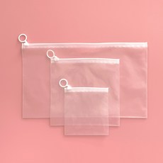 PE 투명 링고리 지퍼팩 두꺼운 비닐팩 슬라이드 방수 지퍼백 소형 중형 대형