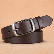 新款合金女士皮帶簡約時尚百搭腰帶復古潮流韓版褲帶