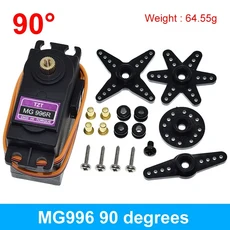 SG90 MG90S MG995 Arduino UNO 용 모델 호환 헬리콥터 보트 서보 메탈 기어 DIY 기계식 암 MG946R RC 자동, 13 MG996R 180 Degree