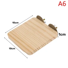 1Pc 애완 동물 새 앵무새 나무 플랫폼 스탠드 랙 장난감 햄스터 지점 새장 장난감에 대 한 Perches 3 크기 애완 동물 스테이션 보드, 01 A6, 01 빠른, 1개