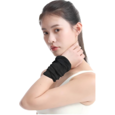 Limbsafe쿨링 손목보호대 땀흡수 속건 야외 운동용 다기능 타올, 블랙, 1개