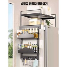 쮸토피아 냉장고위수납 공간활용 틈새수납 다용도, 냉장고 자석 티슈 케이스 (아이보리)