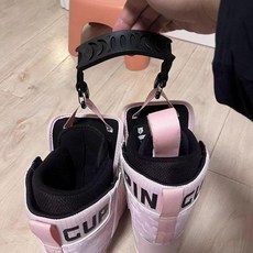 스노우보드 부츠 걸이 스트랩 휴대용 버클 롤러스케이트 퍼플, 2개, 핑크