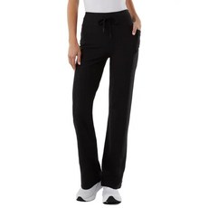 32 Degrees Cool 여성용 하이라이즈 골지 액티브 요가 세미 플레어 팬츠 블랙. L