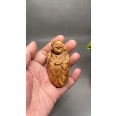 天然太行崖柏 彌勒佛 紅油, 如圖所示, 1個