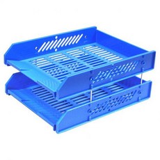 龍和 DR-421 二層公文架 (A4) 桌面文件整理架 辦公室用品, 藍