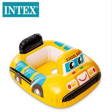 【Rising】INTEX 兒童造型泳圈 消防車泳圈 挖土機泳圈 飛機泳圈 水上坐圈 兒童泳圈 兒童坐圈, 校車, 1個
