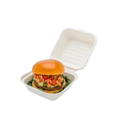 테이크아웃패키지 B003 펄프용기 화이트, 1세트, 50개입