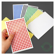 트랜스토어 미니 원형스티커 5mm 7매, 검정