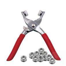 스냅펀칭기 세트 똑딱이펀치, w스냅단추펀치 단추100P 세트, 1개