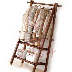 혜명상사 옷걸이 2단 선반 80cm 월넛 원룸 스탠딩 스탠드옷걸이행거 의류 보관