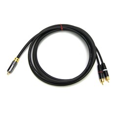 Canare MR202-2AT 超低音線 自鎖式 RCA to RCA (L/R) 3米, 1個
