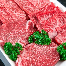 1++ 한우 특수부위 구이 총600g 소고기한판 투뿔한우 구이용 눈꽃 마블링, 1세트, 600g