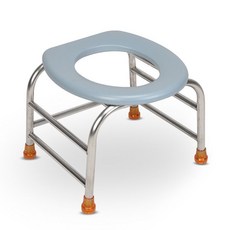 不鏽鋼老人坐便椅 防滑馬桶凳 孕婦病人如廁輔助椅, 33釐米雙槓款, 1個