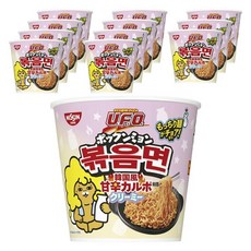 NISSIN 日清 UFO 韓式風味炒麵 香甜卡邦尼奶油口味 79g, 12個