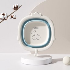 嬰兒摺疊臉盆三件套 寶寶洗臉盆兒童洗屁屁股新生兒小盆子, 1個