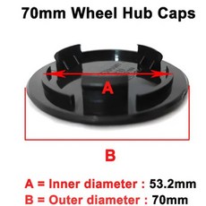 휠캡 허브스페이스 빈 베이스 휠 센터 캡 림 허브캡 허브 커버 자동차 액세서리 로고 배지 없음 엠블럼 스티커 데칼 56mm 60mm 65mm 68mm 4 개, 4 pcs 70mm