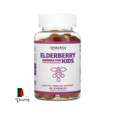 Havasu뉴트리션 키즈 아연 엘더베리 60구미, 1개, 60정