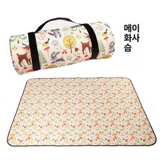 방수 피크닉 매트 두꺼운 소풍 돛자리 야외 돗자리, 1개, 플럼블라썸 300x200cm