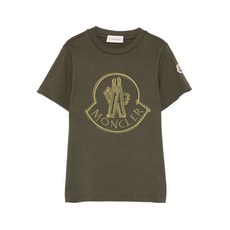 몽클레르 앙팡 로고 프린트 티셔츠