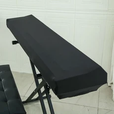 전자 피아노 키보드 커버 방수 접이식 음악용 탄성 보호, 01 M, 04 Black