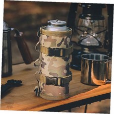 야외 캠핑용 가스통 보온 커버 케이스 분위기 조명 토치 버너 워머 랜턴 감성, 1개, 카키