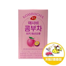 동서 애사비 콤부차 피치 패션프룻 10T+키링2종, 5g, 10개입, 1개