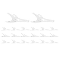 HARFINGTON 헤드폰 와이어 클립 3.3cm(1.3인치) 길이 소형 헤드셋 케이블 클램프 이어폰 이어플러그 의류 이어피스 마이크 코드 후크 1.8mm 직경 라운드 와이어용, HARFINGTON 헤드폰 와이어 클립 3.3cm(1.