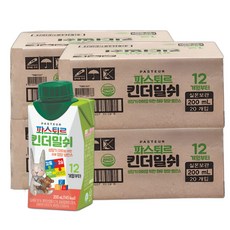 파스퇴르 킨더밀쉬 액상분유 1단계 200ml, 80개