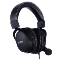 Serafim A1 電競耳機 低音加強 多平台支援 3D環繞音響 獨創Audio box APP, Black