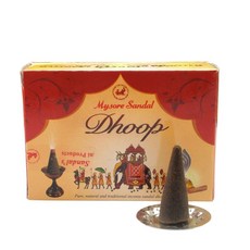 마이소르 백단향 둡 1팩 20개 콘 Mysor Sandal Dhoop 1 Pack 20 Cones