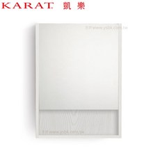KARAT 發泡板鏡櫃 寬48*高75*深13cm 木紋防水鏡櫃組, 白木紋
