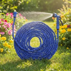 늘어나는 매직 호스 정원 주름 세차호스 고압분사 30M, 1개