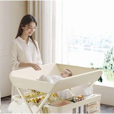 프리미엄 원터치 기저귀교환대 기저귀갈이대 102321, 베이지