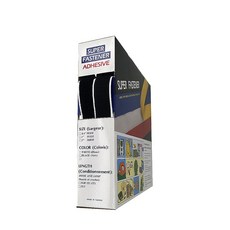SUPER FASTENER 魔鬼氈膠帶, 黑色, 1套