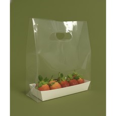 [비닐company] PE투명 도시락비닐 테이크아웃 배달봉투 쇼핑백, 1호사이즈, 50개