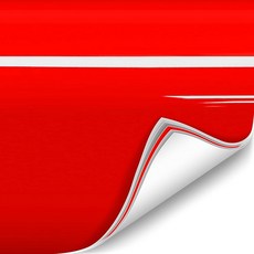 ColorFusion PPF by VViViD 매트 스텔스 크롬 실버 드라이 적용 PPF 비닐 자동차 랩 롤 0.3 x 1.5m(1 x 5피트), 1피트 x 5피트, 유광 드래곤 플레임 레드