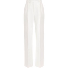 엘리자베타프랑키 플리츠 크레이프 테일러드 팬츠