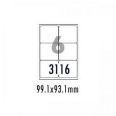 폼텍 물류관리용라벨 LQ-3116 (20매 6칸), 본상품