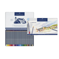 Faber-Castell 36色創意工坊水彩色鉛筆，水溶性色鉛筆，色彩鮮明，繪畫創作, 詳見包裝