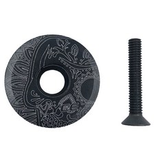 77HC 자전거 스템 탑 캡 커버 자전거 헤드셋 탑 커버 MTB 자전거 용 볼트가있는 31.7mm 직경 쉬운 조립 자, 01 17, 1개